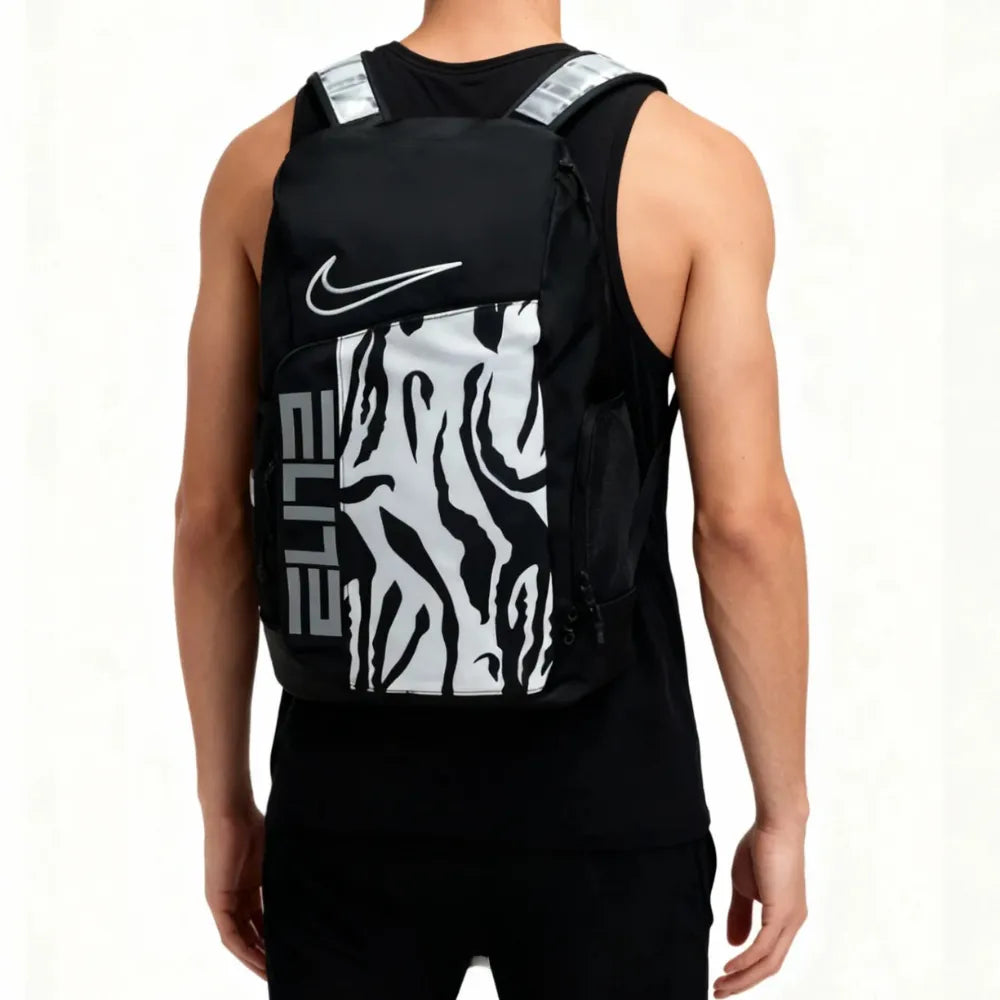 Elite Backpack Black White